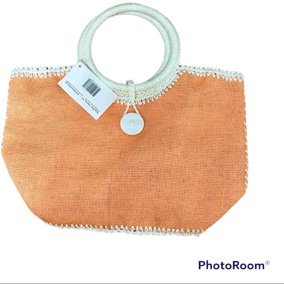 style. eyes Handbags - NWT handbag for women, summer style, orange color.